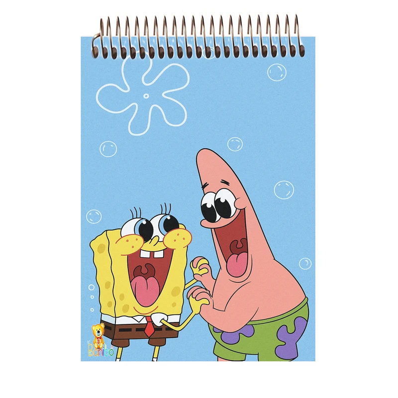 دفتر شطرنجی 100 برگ بانیبو مدل  باب اسفنجی و پاتریک کد1144