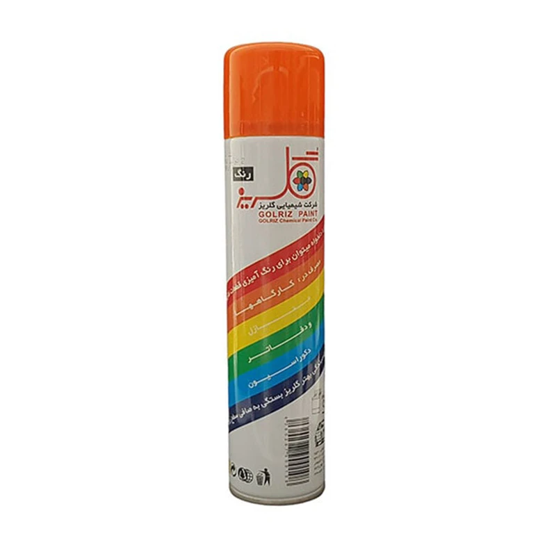 اسپری رنگ نارنجی گلریز کد 010 حجم 300 میلی لیتر