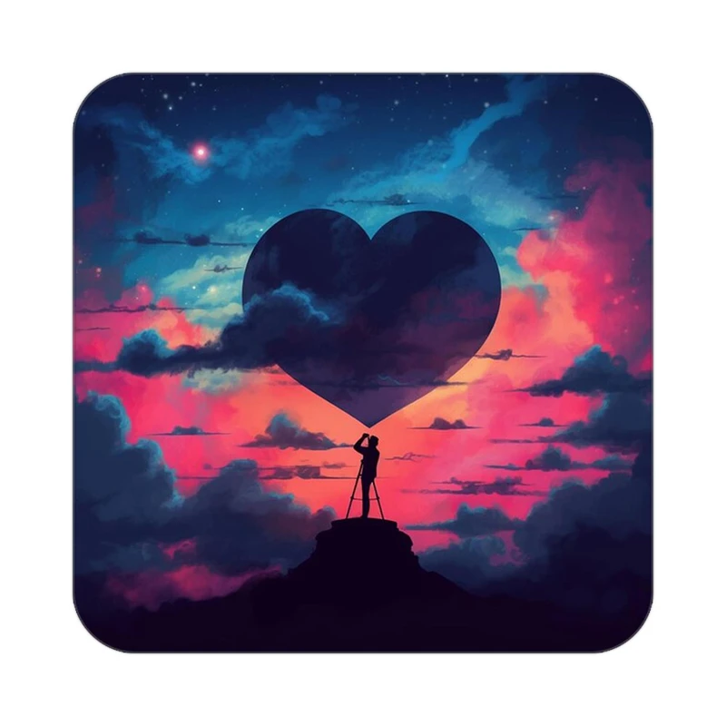 زیر لیوانی کاکتی مدل عاشقانه کد mp11430