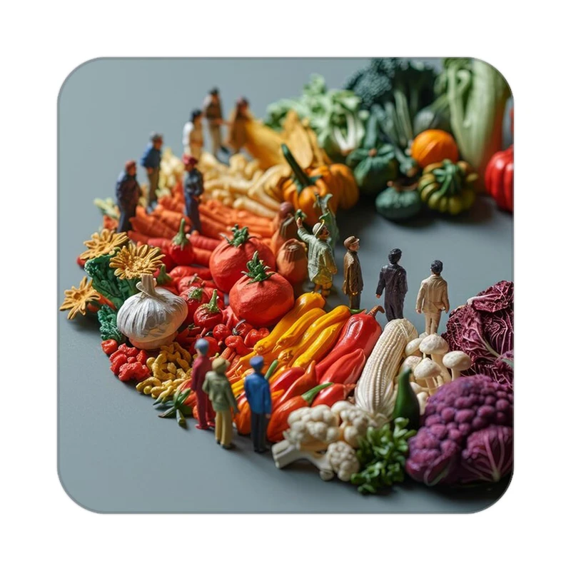 زیر لیوانی کاکتی طرح میوه مدل mp22733