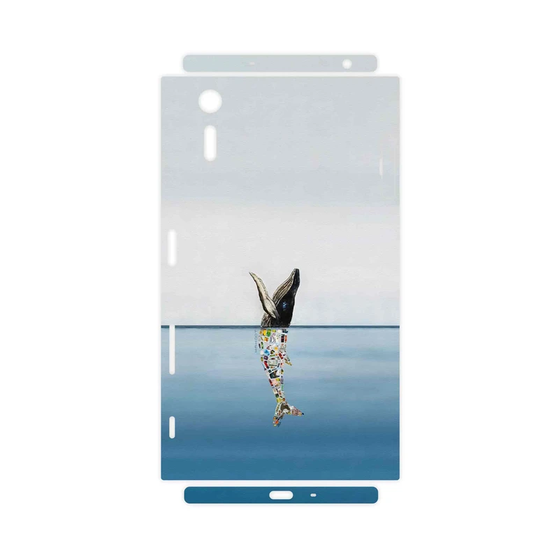 برچسب پوششی ماهوت مدل Collage of Sea Trash-FullSkin مناسب برای گوشی موبایل سونی Xperia XZ