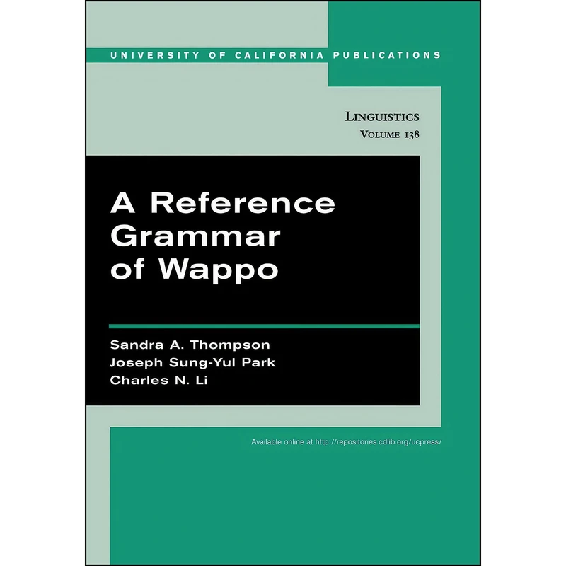 کتاب A Reference Grammar of Wappo  اثر جمعي از نويسندگان انتشارات University of California Press