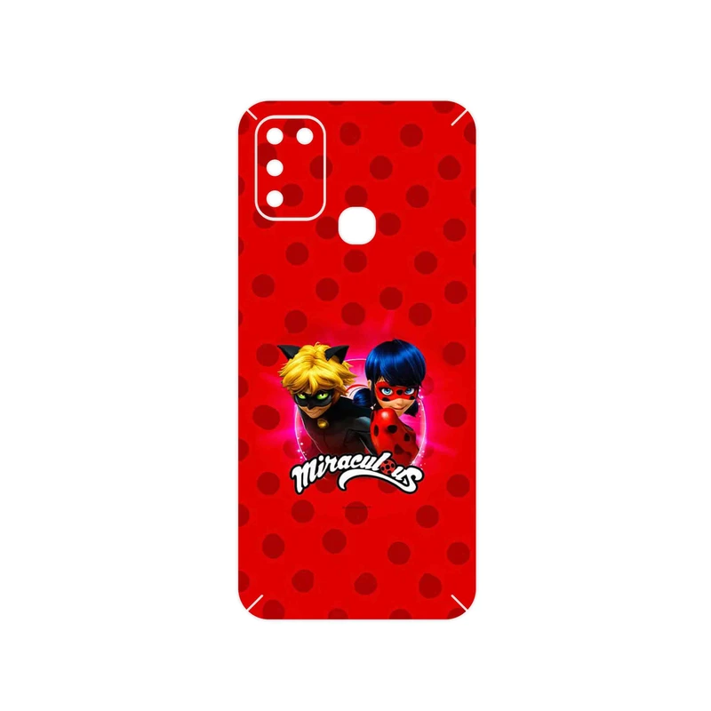 برچسب پوششی ماهوت مدل Ladybug and Cat Noir مناسب برای گوشی موبایل اینفینیکس Hot 11 Play