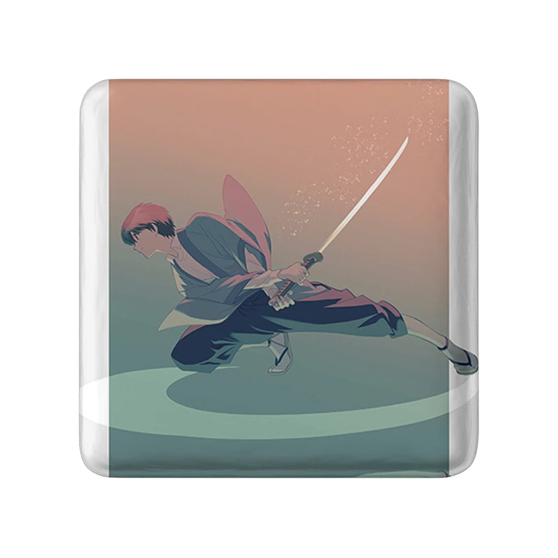 مگنت خندالو طرح ستا انیمه رورونی کنشین مدل مربعی کد 34916