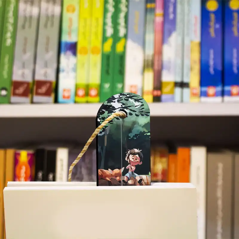 نشانگر کتاب ترمه طراحان ایده مدل روباه و برکه کد rai001