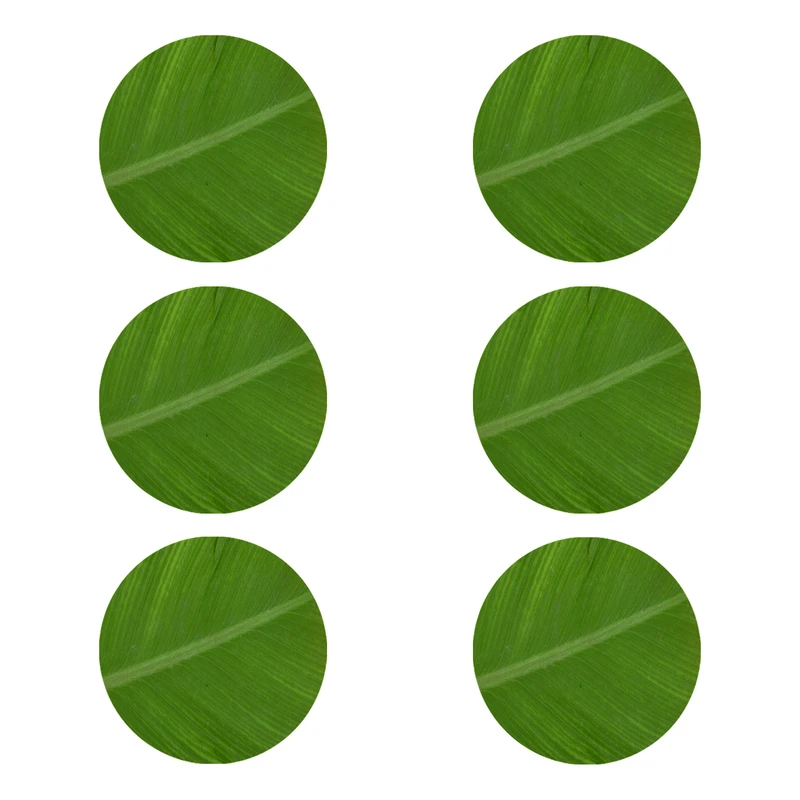 زیر لیوانی طرح برگ کد 8003 بسته 6 عددی