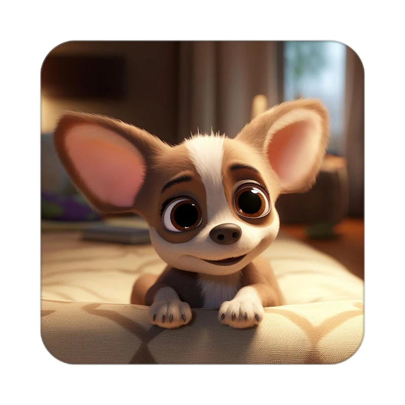 زیر لیوانی کاکتی طرح حیوانات کارتونی مدل mp27951