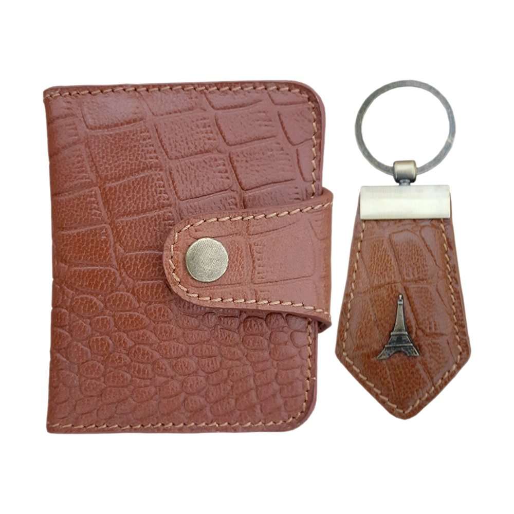 ست جاکارتی و جاکلیدی چرمی کد 0045