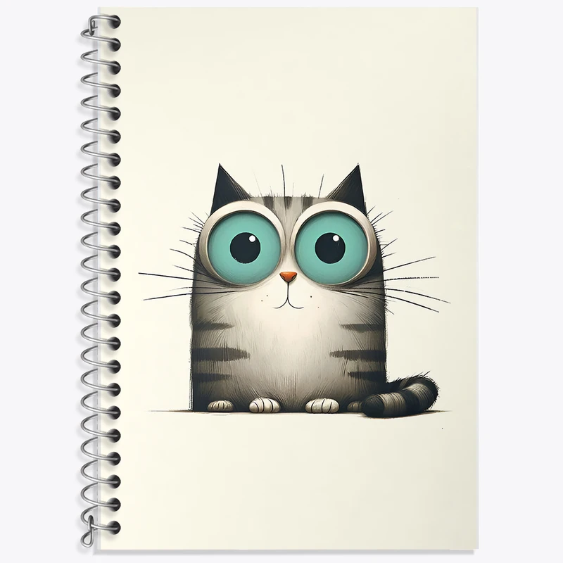 دفتر لغت 50 برگ خندالو طرح گربه بامزه کد F6178