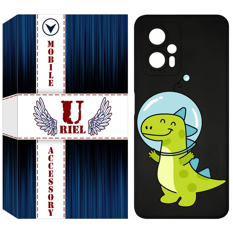 کاور یوریل مدل KSH کد 62 طرح دایناسور فضانورد مناسب برای گوشی موبایل شیائومی Poco X4 GT