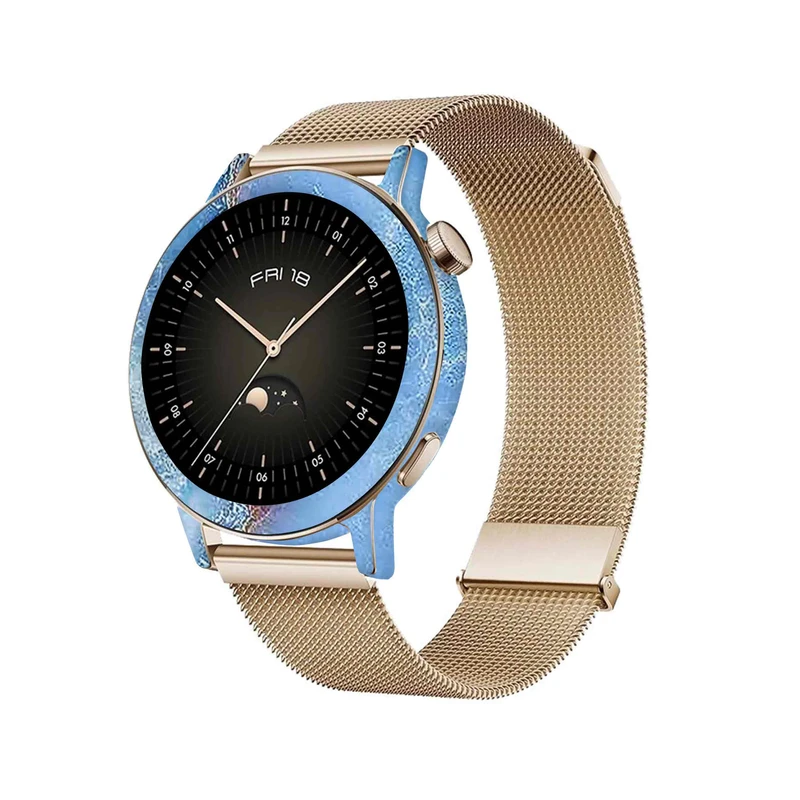 برچسب ماهوت طرح Blue-Ocean-Marble مناسب برای ساعت هوشمند هوآوی Watch GT 3 42mm