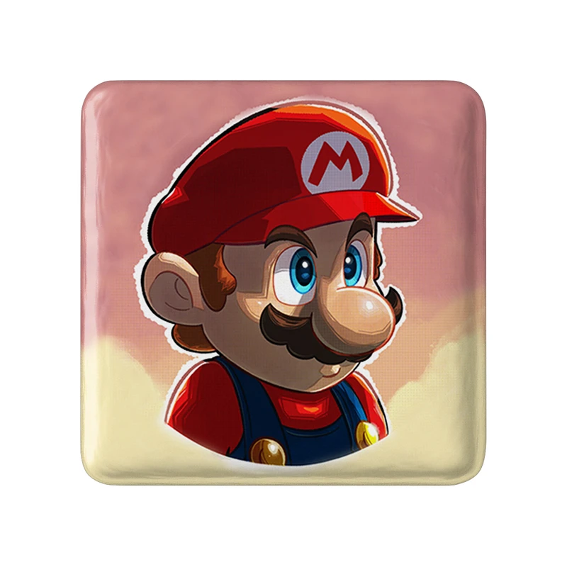 پیکسل خندالو طرح (Mario) بازی سوپر ماریو مدل مربعی کد 31527