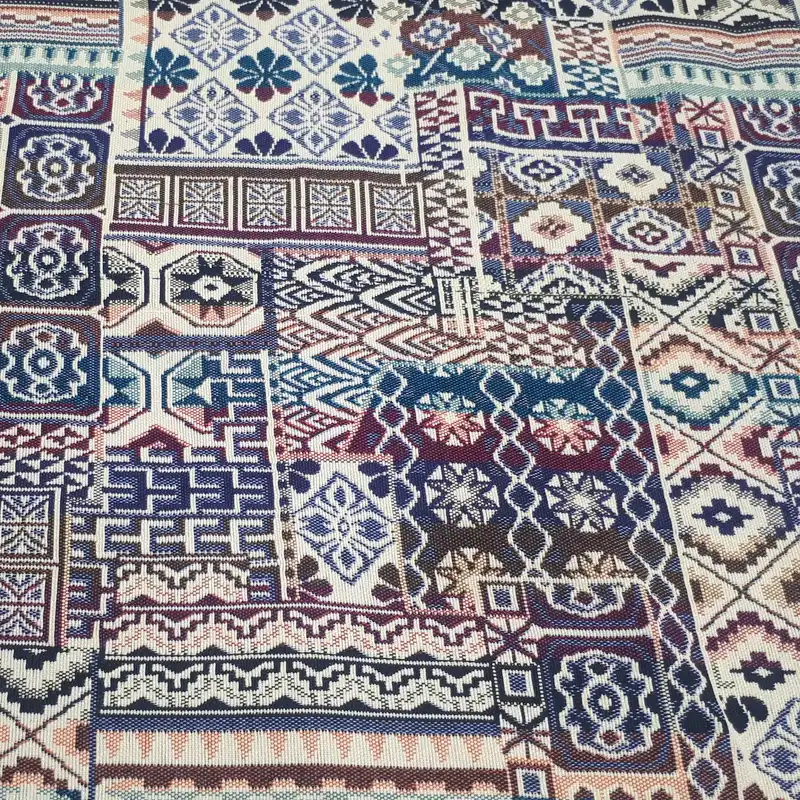 پارچه روفرشی مدل جاجیم سنتی کد 01/10