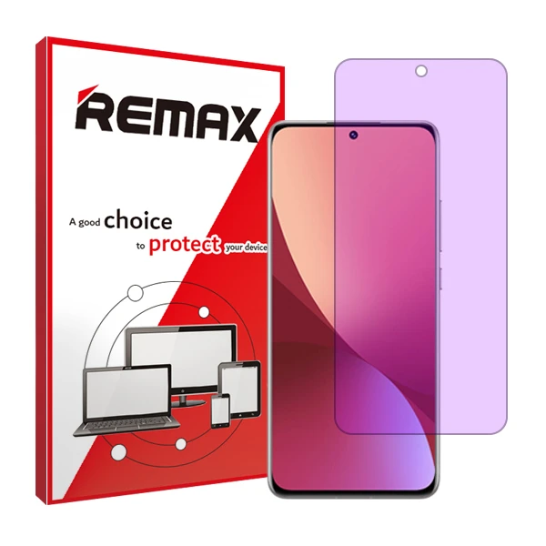 محافظ صفحه نمایش ضد اشعه بنفش ریمکس مدل Resistant مناسب برای گوشی موبایل شیائومی 12X 