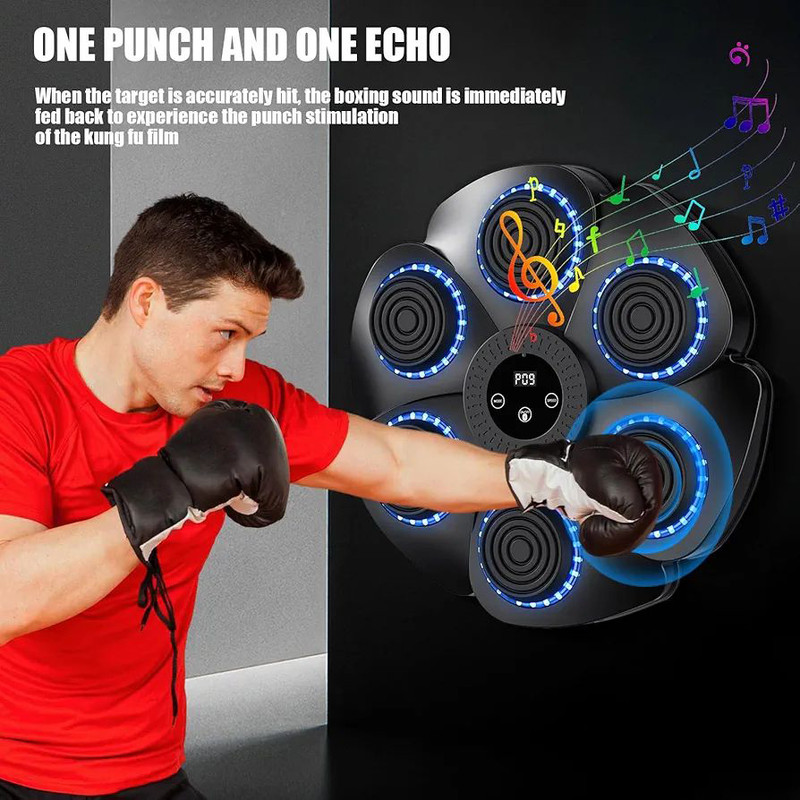کیسه بوکس دیواری مدل MUSIC MACHINE شش اسپات  