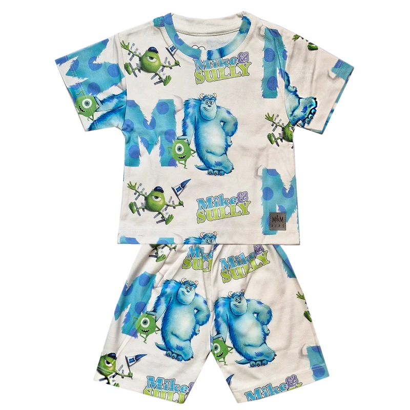 ست تی شرت آستین کوتاه و شلوارک پسرانه مدل سالیوان