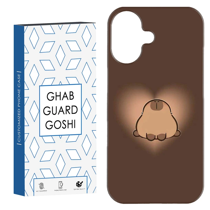 کاور قاب گارد گوشی طرح قلب خرسی کد Dimo-870 مناسب برای گوشی موبایل اپل Iphone 16 