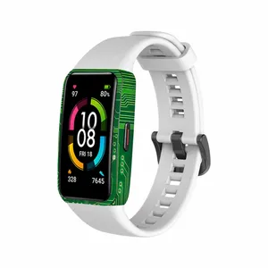 MAHOOT Green-Printed-Circuit-Board Cover Sticker for Huawei band 6 Smartwatch