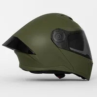 کلاه کاسکت فک&zwnj;مترحک استیل برد مدل SB20 G به همراه طلق دودی اضافه