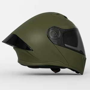 کلاه کاسکت فک‌مترحک استیل برد مدل SB20 G به همراه طلق دودی اضافه