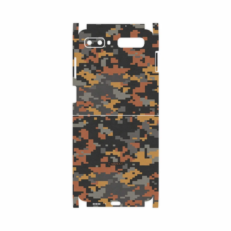 برچسب پوششی ماهوت مدل Army-Autumn-pixel-FullSkin مناسب برای گوشی موبایل سامسونگ Galaxy Z Flip
