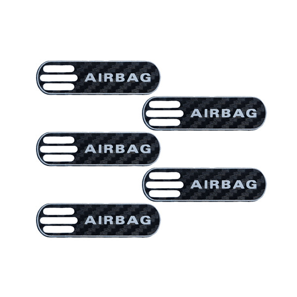 برچسب خودرو طرح ایربگ کد 10806A مناسب برای پژو 206 بسته 5 عددی