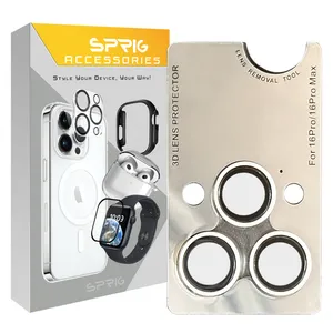 Sprig Ring Metal Luxury Camera Lens Protector For Apple Iphone 16 Pro / 16 Pro max