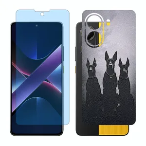 Glass Together model anti blue screen protector suitable for Xiaomi Poco X7 Pro mobile phone with back cover sticker
