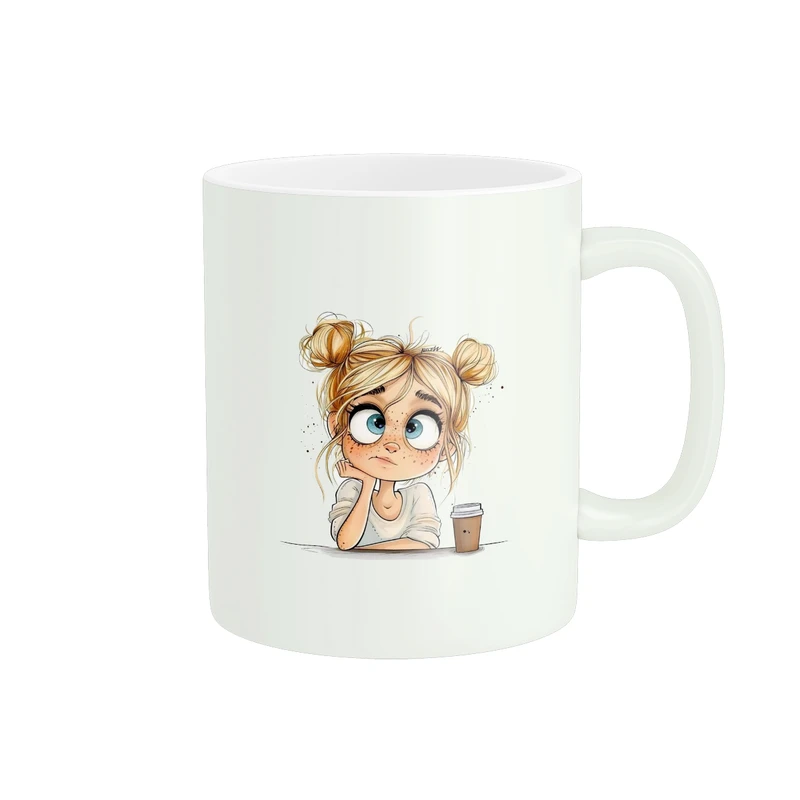 ماگ پاد آفرین طرح دخترک کد 672