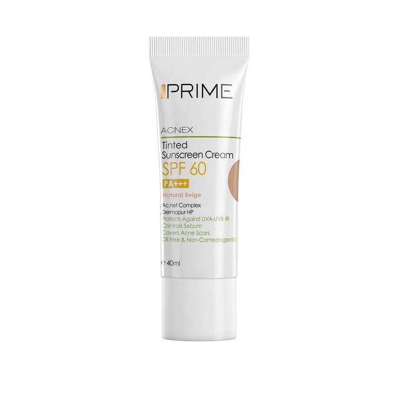 کرم ضد آفتاب رنگی پریم مدل Acnex Beige SPF 60 حجم 40 میلی لیتر کرم ضد آفتاب رنگی پریم مدل Acnex Beige SPF 60 حجم 40 میلی لیتر