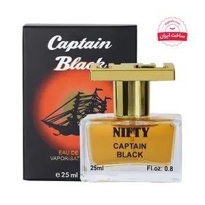 عطر جیبی مردانه نیفتی مدل کاپیتان بلک حجم 25 میلی لیتر 