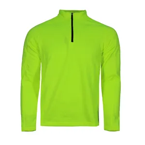 تی شرت ورزشی مردانه مدل پلار لایه میانی نیم زیپ تنفسی