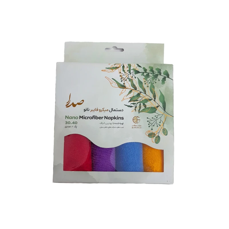 دستمال صدرا مدل میکرو فایبر نانو بسته 4 عددی