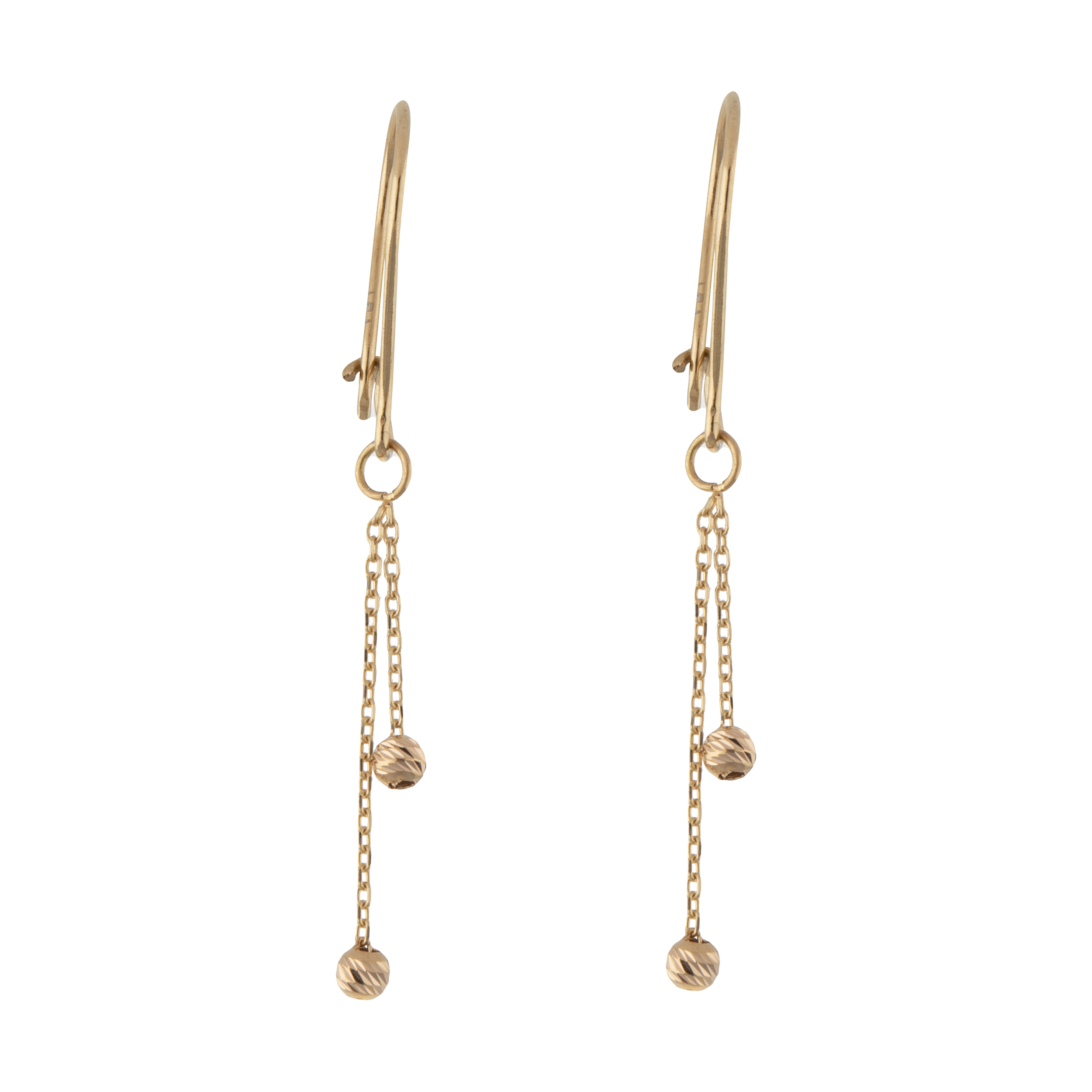 گوشواره طلا 18 عیار زنانه میو گلد مدل GD908