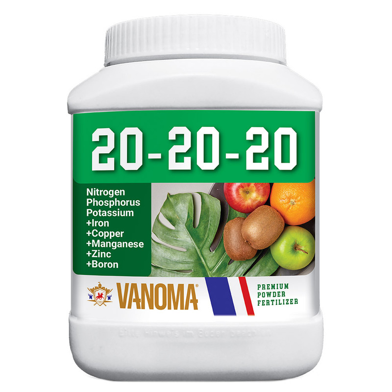 کود کامل وانوما مدل 20-20-20 NPK وزن 1 کیلوگرم