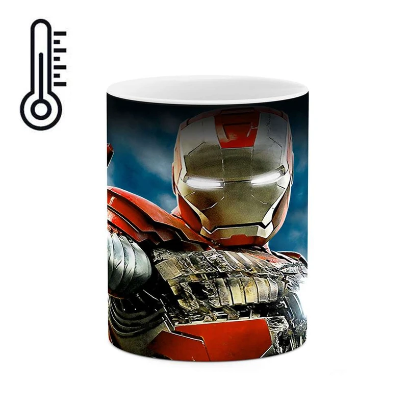 ماگ حرارتی کاکتی مدل Iron Man کد mgh11821