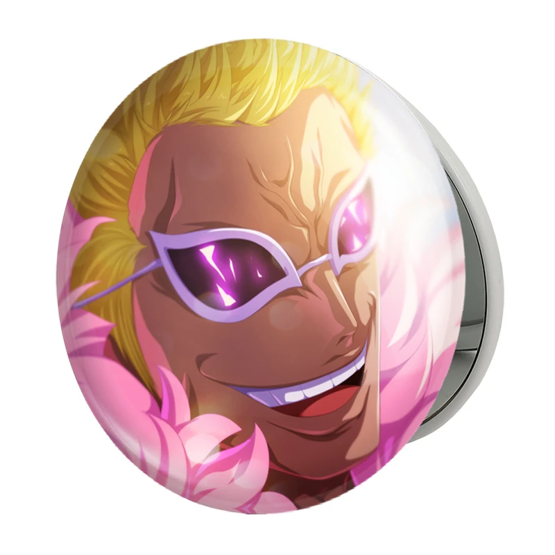 آینه جیبی خندالو طرح دون کیشوت دوفلامینگو انیمه وان پیس One Piece مدل تاشو کد 11440 