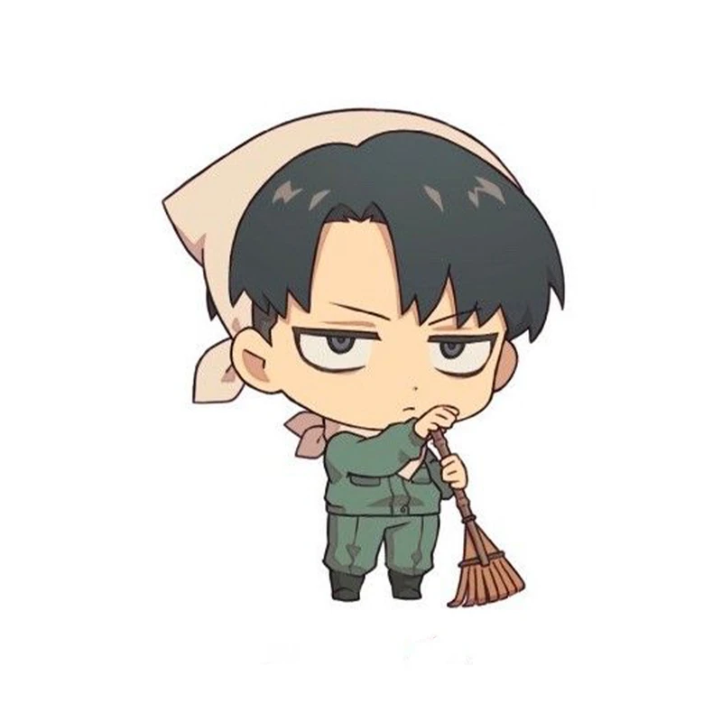 استیکر لپ تاپ و موبایل مدل انیمه طرح اتک ان تایتان لیوای آکرمن attack on titan Levi Ackermann کد 545