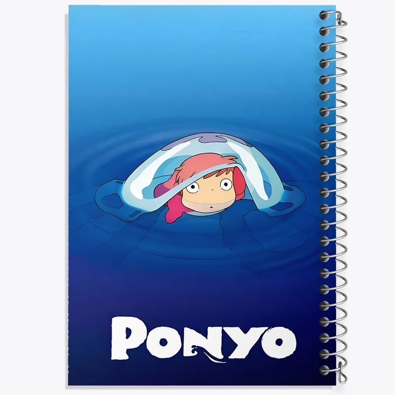 دفتر شطرنجی 50 برگ خندالو طرح انیمه پونیو (Ponyo) کد N5340