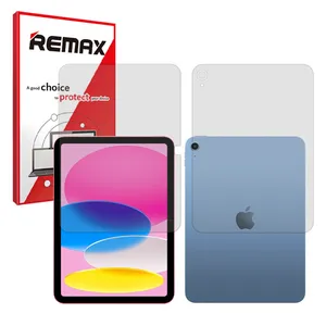 محافظ صفحه نمایش شفاف ریمکس مدل Resistant مناسب برای تبلت اپل iPad 11 2025 به همراه محافظ پشت تبلت