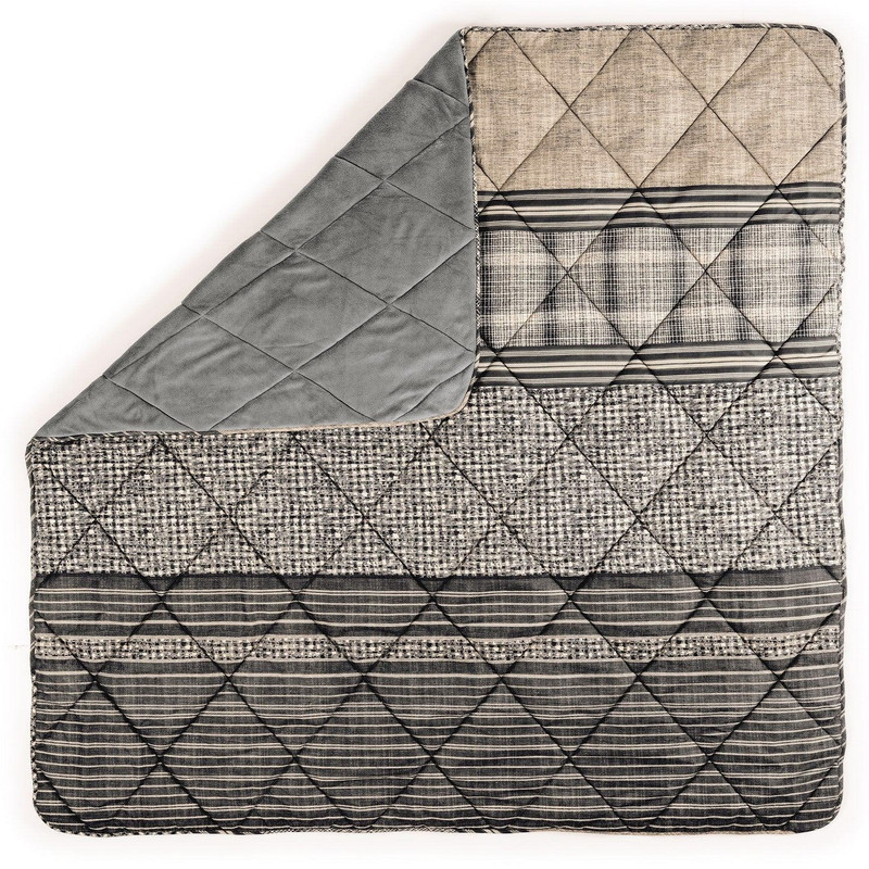 لحاف کاتن باکس مدل Velvet Yorgan Timbre Antrasit T.K تک نفره سایز 215*155 سانتی متر