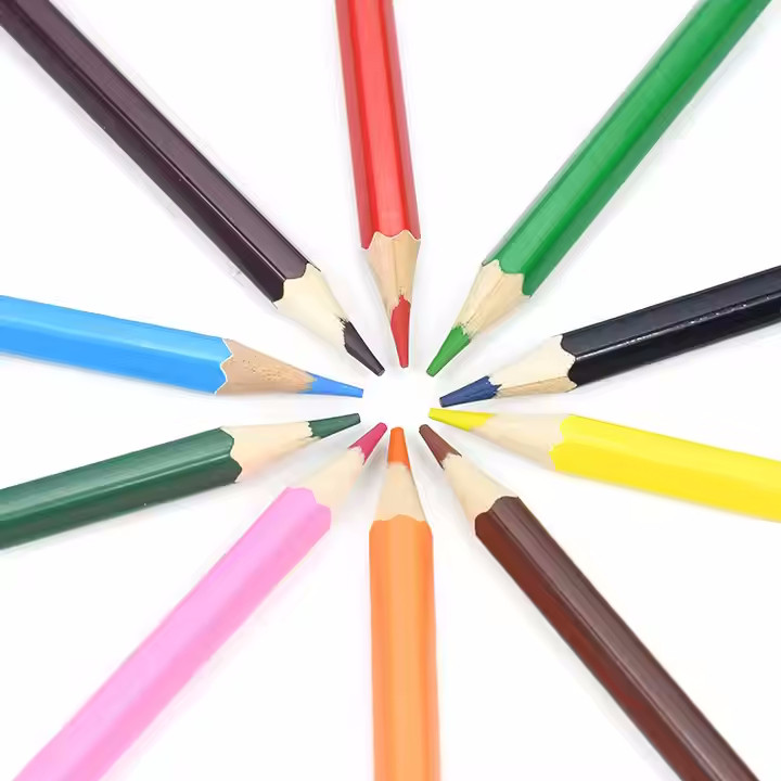 مداد رنگی 12 رنگ ویبو مدل WB9082-12B