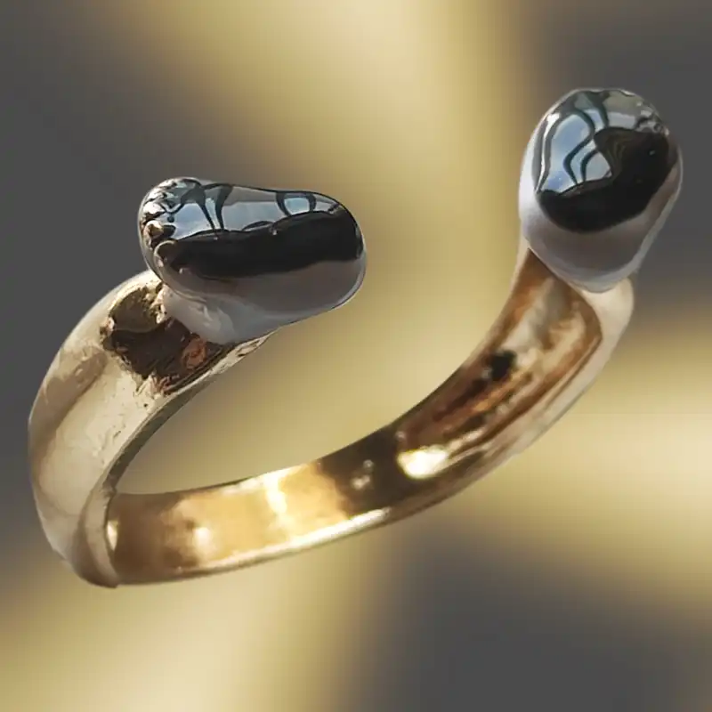 انگشتر زنانه مدل پاندا مجموعه 3 عددی