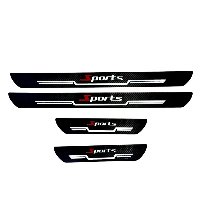 محافظ پارکاب درب خودرو مدل اسپرت طرح کربن بسته 4 عددی