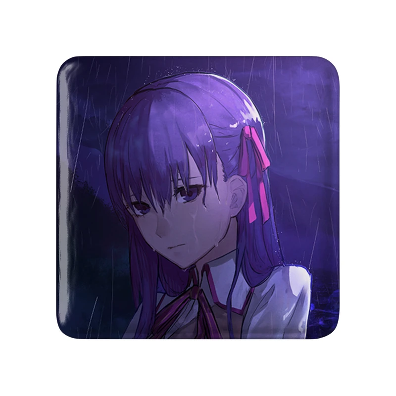 مگنت خندالو طرح ساکورا انیمه فیت استی نایت Fate Stay Night  مدل مربعی کد 22741