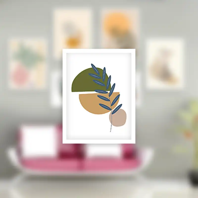 تابلو بکلیت طرح دکوراتیو مینیمال آرت مدل W-669 مجموعه 7 عددی