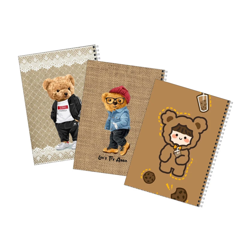 دفتر مشق 80 برگ بامبیلیپ طرح تدی کد 74 مجموعه 3 عددی