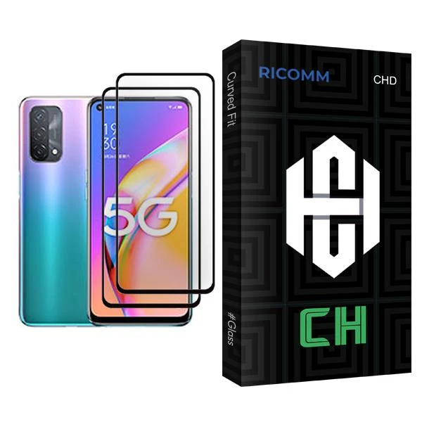 محافظ صفحه نمایش ریکام مدل CH Glass MIX002 مناسب برای گوشی موبایل اوپو A93 5G بسته دو عددی