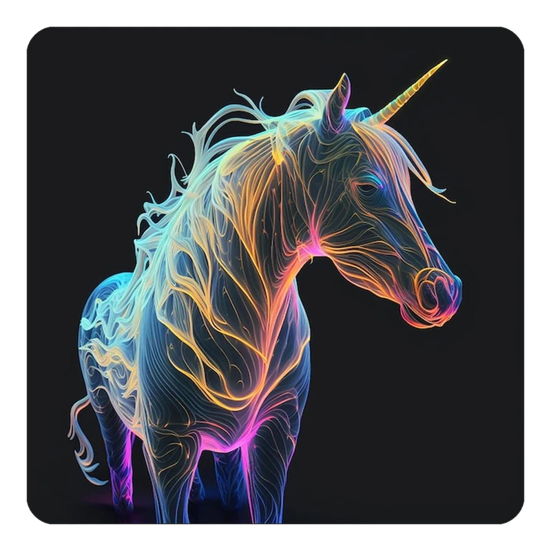 مگنت کاکتی طرح اسب تک شاخ و یونیکورن مدل mp32486