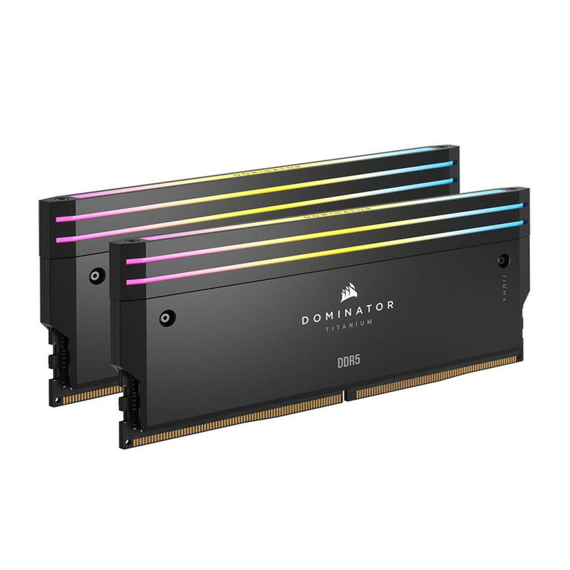 رم دسکتاپ ddr5 دو کاناله 6800 مگاهرتز cl40 کورسیر مدل DOMINATOR TITANIUM ظرفیت 96 گیگابایت